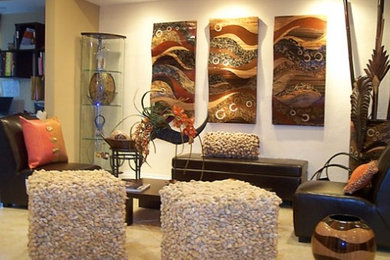 Inspiration for a contemporary home design remodel in Tampa