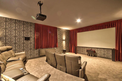 Inspiration for a home theater remodel in Phoenix
