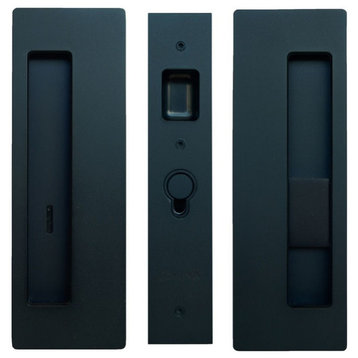 Cavilock CL400B-PR-34-RH Magnetic Privacy Pocket Door Pull Set, Black