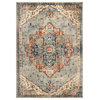 Palmetto Living by Orian Alexandra King Fisher Pale Blue Area Rug, 9'x13'