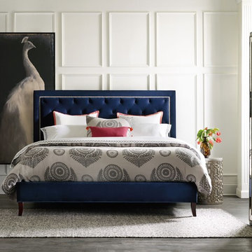 Hooker Furniture Bedroom Nest Theory Jay 62in King Upholstered Bed