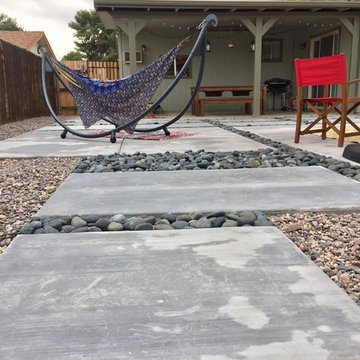 Contemporary Concrete Stepping Stones