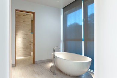 Minimalist bathroom photo in San Luis Obispo with granite countertops