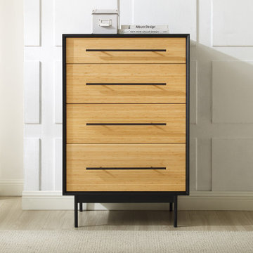 Santa Cruz 4 Drawer High Chest, Wheat