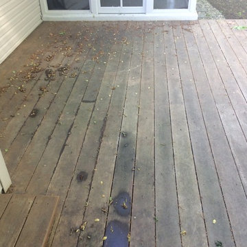 IPE deck refinishing (before picture).