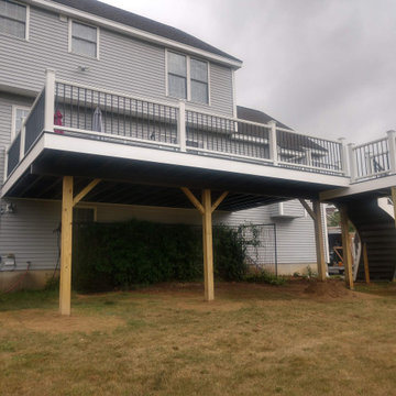 2020 Somersworth Trex deck with Custom Curve Staircase