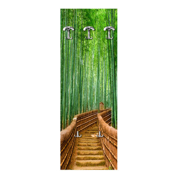 Bridge Bamboo Wall Coat Rack