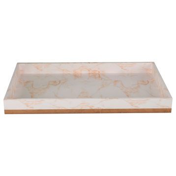 nu steel Misty Copper Collection Amenity Tray