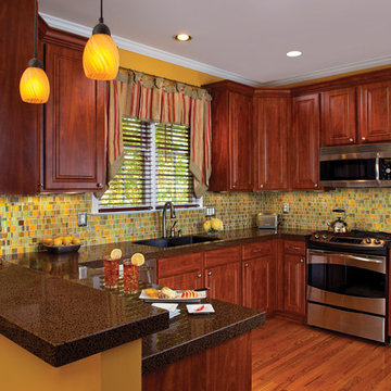 Recycled Glass Kitchen