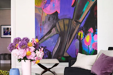 Example of an eclectic living room design in DC Metro