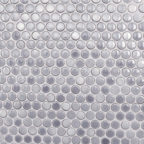 Hudson Penny Porcelain Mosaic Tile, Grey Eye