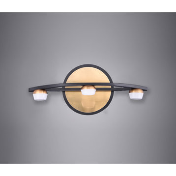 Button 3-Light LED Wall Sconce