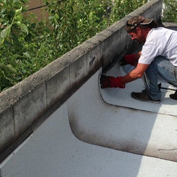 Torchdown Roof - Applying the Torch-On Wall - Outdoor Products