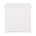 Jessica Modern Laundry Hamper With Lid, Matte White