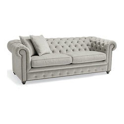 Logan Chesterfield Queen Sleeper Sofa - Sleeper Sofas