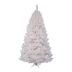 Pre-Lit Sparkle Spruce Artificial Christmas Tree, Clear Lights, White, 6.5'