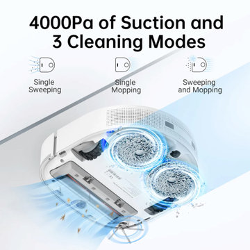 DreameTech DreameBot W10 Self-Cleaning Robot Vacuum and Mop - White