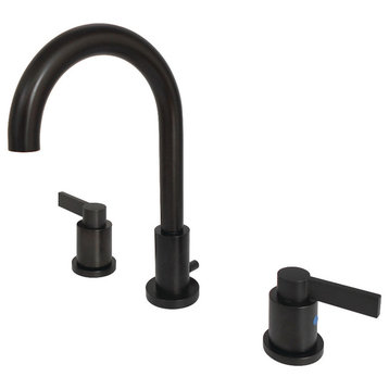 Widespread Bathroom Faucet, Brass Pop-Up, Oil Rubbed Bronze