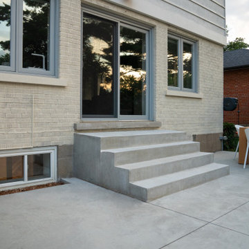 Modern Concrete Front & Backyard Transformation