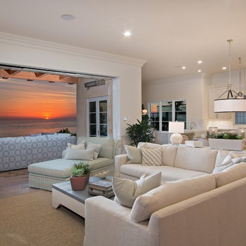 Ocean View with a Clean, Indoor Outdoor Living Room Design