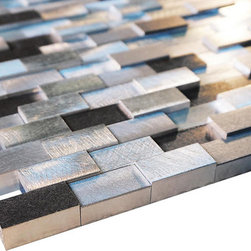 Silver Aliminum 3d Random Pattern Mosaic Tiles - Home Accessories & Decor