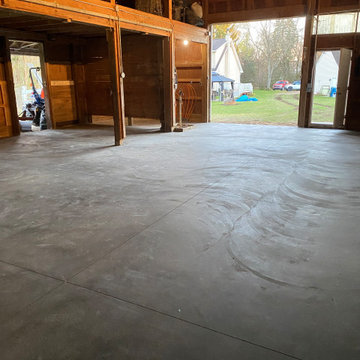 White Lake Radiant Floor Concrete for Barn