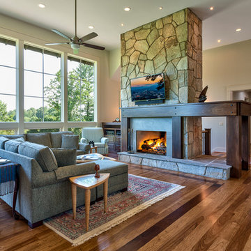 Living Room + fireplace