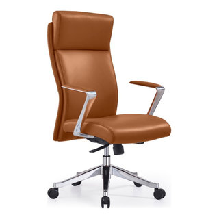 Draper Modern Fully Reclining Adjustable Executive Office Chair Tan ...