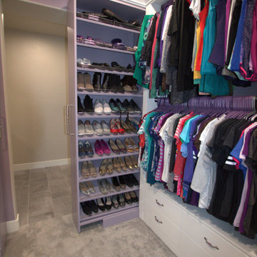 Ash Violet Master Walk-In Closet