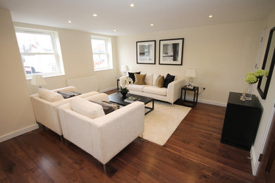 Contemporary living room in London.