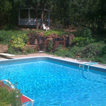 Antique Car Pondless Waterfall, Pondless Waterfalls in Edmond Oklahoma