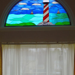 Tiffany Lighthouse - Stained Glass Panels