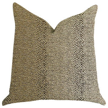 Shimmer in Gold Metallic Luxury Throw Pillow, 18"x18"