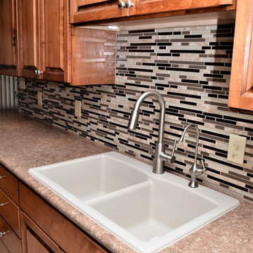 Monticello, IN. Haas Lifestyle Collection, Pecan Maple Kitchen