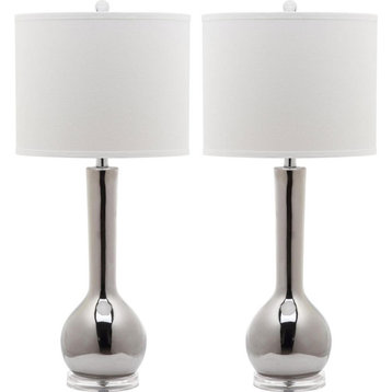 Mae 30.5-Inch H Long Neck Ceramic Table Lamp, Lit4091M-Set2