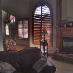 Knotty Alder Shutter Arches - Interior Shutters
