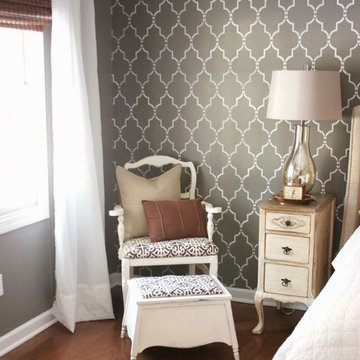 Marrakech Trellis Stenciled Bedroom