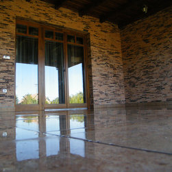 Delap flexible stone Exterior Home Idea with and brick - Siding And Stone Veneer
