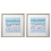 Uttermost Sea Glass Sandbar Framed Prints, 2-Piece Set
