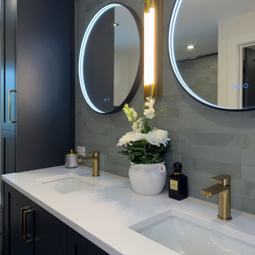 Lakeside Forest Bathroom - Nature-Inspired Guest Retreat