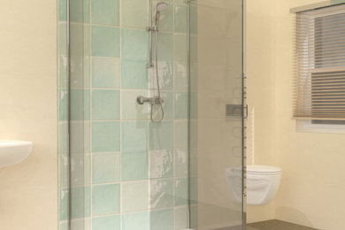 Line 1100x800 Walk in Shower Enclosure with Tray