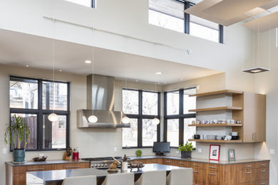 Trendy kitchen photo in Kansas City