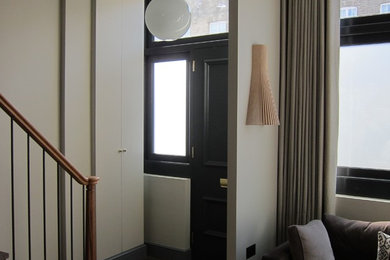 This is an example of an eclectic entrance in London.