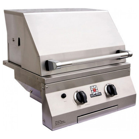 Solaire SOL-IRBQ-21GIR 21" Stainless Steel 2 Burner Built-In Infrared Gas Grill, Natural Gas