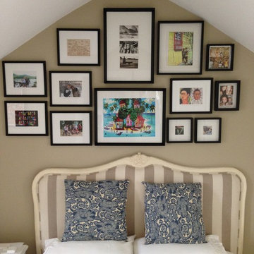 Attic Bedroom feature wall composition