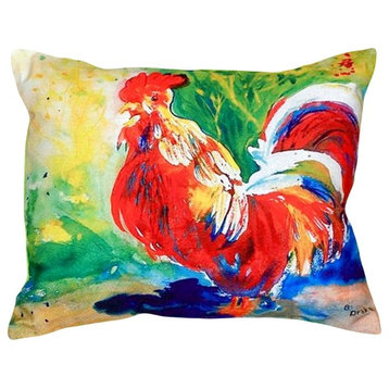 Red Rooster No Cord Pillow - Set of Two 16x20