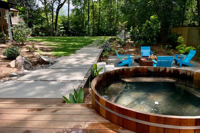 Inspiration for a modern home design remodel in Raleigh