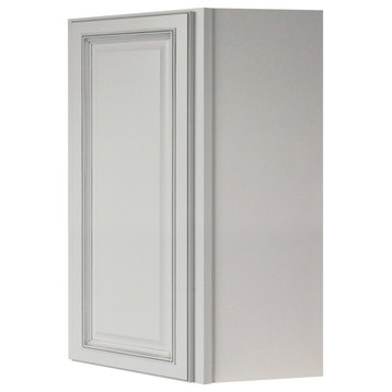 Sunny Wood RLW2436DC-A Riley 33-1/2"W x 36"H Single Door Corner - White