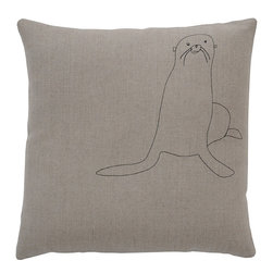 k studio - Galapagos Seal Pillow - Decorative Pillows