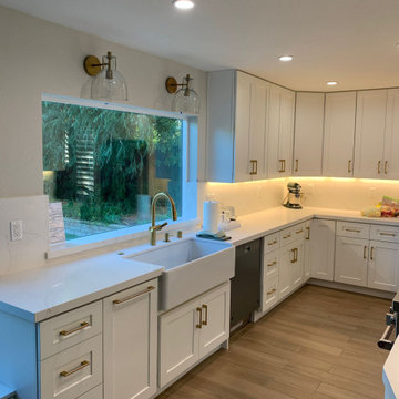 Farmhouse Kitchen Sink Beneath the Window